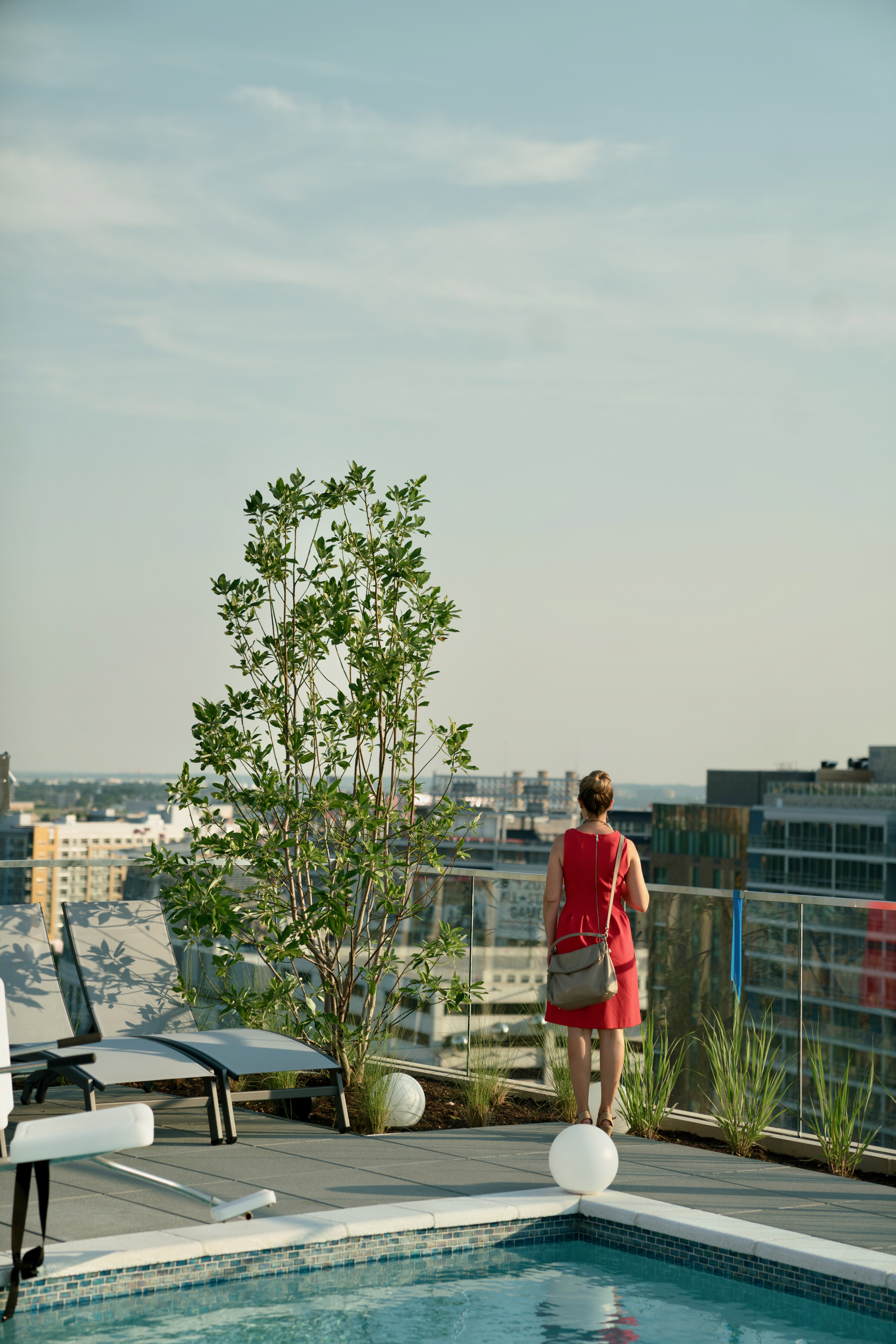 Looking out across the Navy Yard